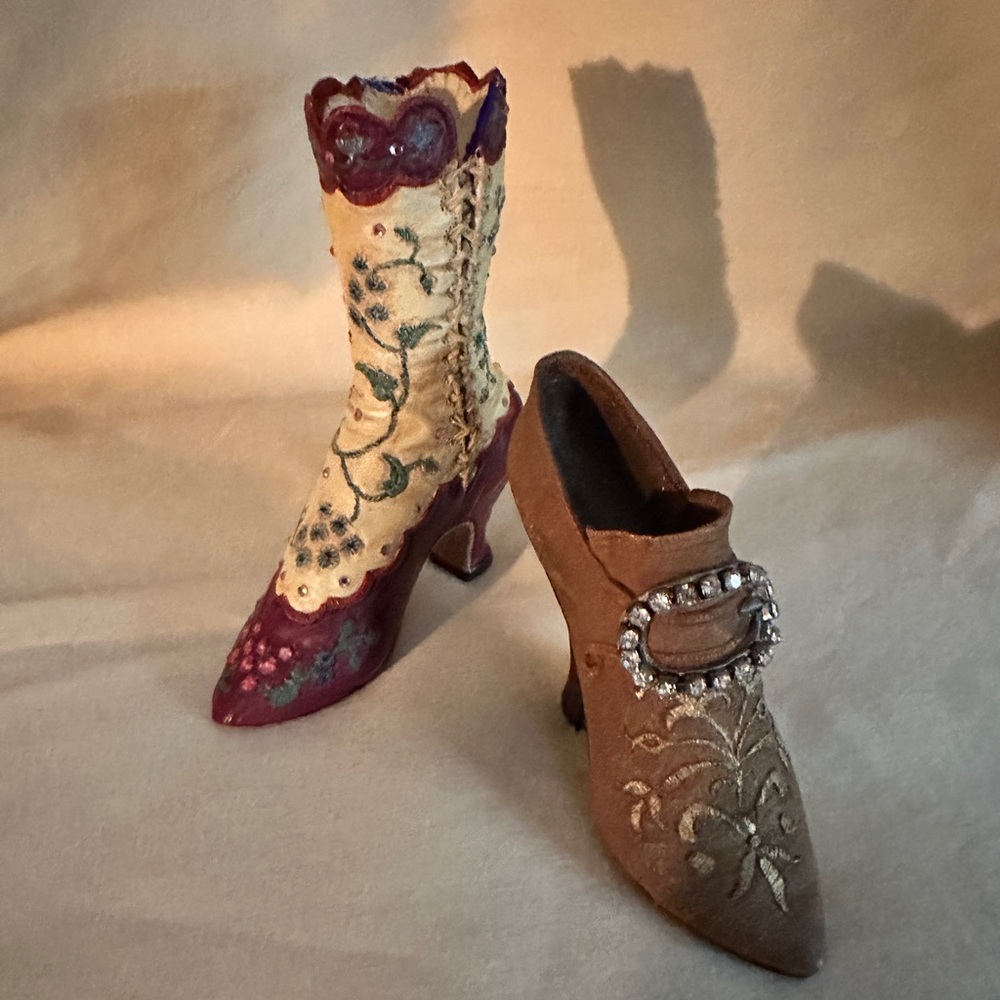 1998 Raine-Willitte Designs - Just The Right Shoe-Lot of 2 Collectible Shoes